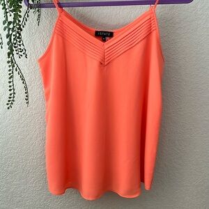 1.State contrast trim v-neck cami tank top XS